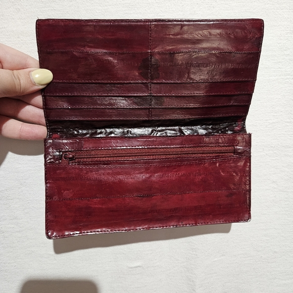 Authentic EEL skin Wallet checkbook cover - Picture 6 of 11